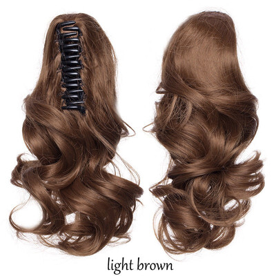 

11-12 Inch Adjustable Messy Style Ponytail Hair Extension with Jaw Claw Synthetic Hair-Piece