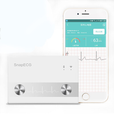 

SnapECG wearable medical ECG recorder USB charging home ECG heart rate monitor