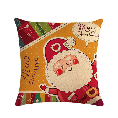 

1Pc Christmas Decorations for Xmas Pillowcase Santa Claus Pillow Cover Cushion Home Decor