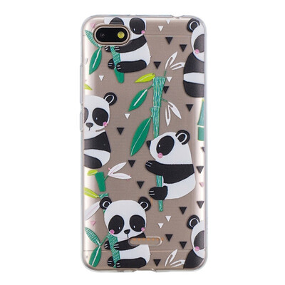 

MOONCASE Millet Red Rice 6A High Translucent TPU-Bamboo Panda
