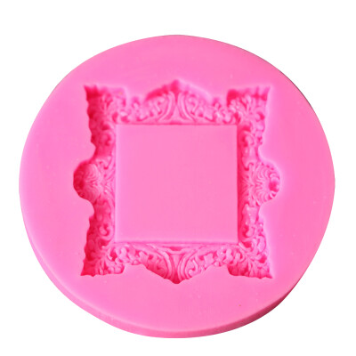 

DIY No Stick Cake Photo Frame Mold Chocolate Fondant Decorating Tool Silicone Baking Sugarcraft Gumpaste Molds