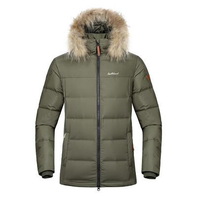 

NORTHLAND 2018 autumn&winter down jacket Roel mens one-piece woven down jacket olive green male 18096A XL