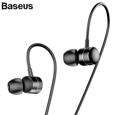 

Baseus H04 In-Ear Sport Earphones with mic for Xiaomi Samsung HuaWei Vivo Headse 35mm Mobile Phone Mp3 Earphone