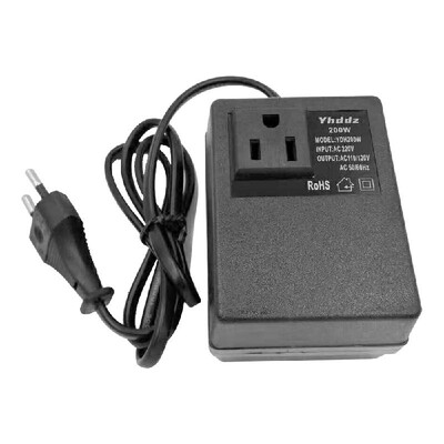 

Intelligent Efficient Household 200W AC 220V To 110V Step Down Transformer Voltage Converter Travel Power Adapter