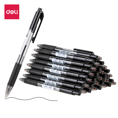 

Deli deli 07mm English special oil pen ballpoint pen bullets 36 box DL-S319 black