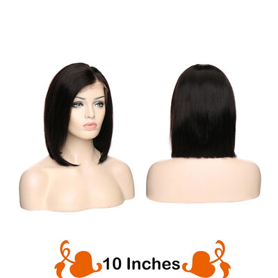 

Blonde Bob Wig Human Hair Brazilian Virgin Hair Glueless Short Bob Wig Straight Middle Part Machine Made Human Hair Wigs for women