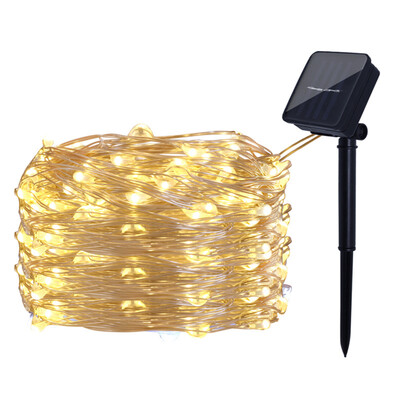 

UpperX Solar String Lights 10M 100LED Outdoor String Lights Waterproof Decorative String Lights for Patio Garden Yard Party