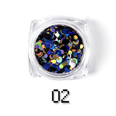 

Rosalind 1 box Nail Art Glitter Decoration Paillette Mixed Mini Round Shining Manicure