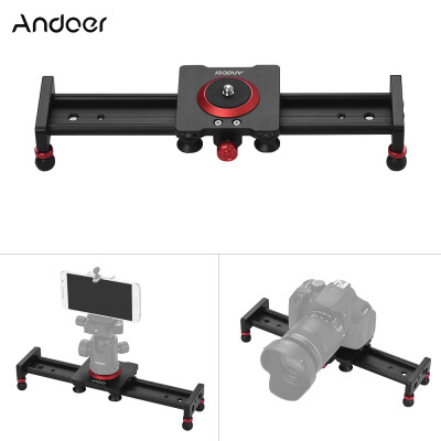 

Andoer 30cm12inch Aluminum Alloy Camera Track Slider Video Stabilizer Rail for DSLR Camera Camcorder DV Film Photography Load up