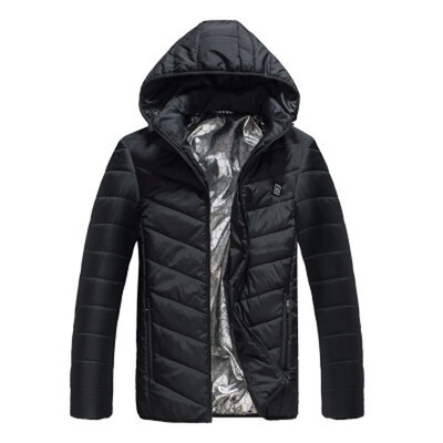 

Autumn&Winter USB Digital Charging&Heating Mens Jacket Polyester Fiber Hooded Warm Motorcycle Riding Skiing Snow Coats