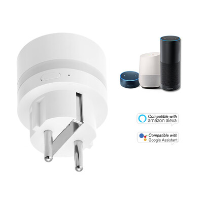 

Smart WIFI Plug with LED Night Lighting Support WIFI Connection Phone APP Remote Control Timing Function Real Time Power Consumpti