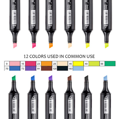 

TOUCHNEW Marker Professional Art Markers Set Double-headed Alcohol-based Markers Art Hand-painted for School Supplies