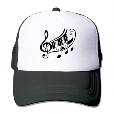 

POIWRI Keyboard Piano Sun-proof Adjustable Printing Snapback Mesh Hat Baseball Mesh Cap Trucker Hat