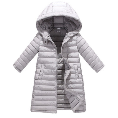 

2018 Jackets For Girls Boys Coats Print Winter Warm Girls Down Jacket Children Clothing Cotton Hooded Kids Outerwear