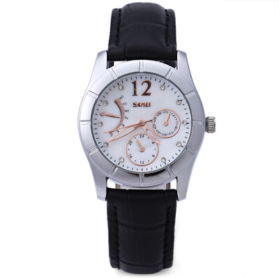

SKMEI 6911 Women Quartz Watch 30M Water Resistance Leather Band Wristwatch