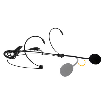 

Uni-Directional Head-mounted Headworn Headset Ear-hook Microphone Mic Flexible Wired Boom for Voice Amplifier Amp Loudspeaker