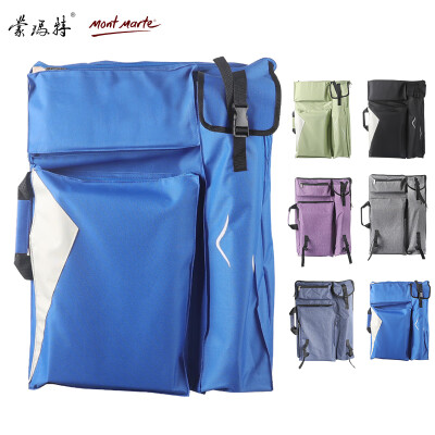 

Australia Montmartre Mont Marte 4K waterproof canvas bag shoulders can be back art art test drawing bag sketch drawing board bag blue B-HD-005