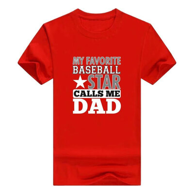 

Favorite Baseball Star Calls Me Dad Men T-Shirt