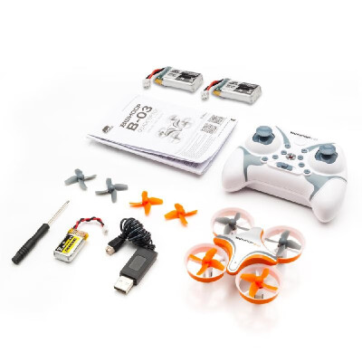 

BoldClash BWHOOP B03 Altitude Hold 716 53500rpm37 V Motor EDF RC Quadcopter 3x Battery