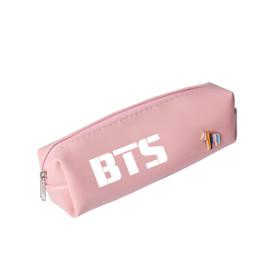 

Lovely BTS Stationery Bag Student Pencil Storage Bag Boy Girl Cute Zipper Large Capacity School Office Pencil Pouch Gift