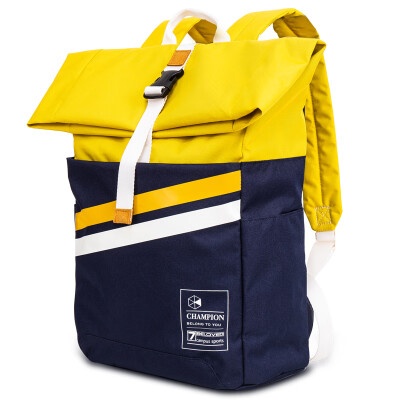

Deli deli college wind multi-function bag mouth curled shoulder bag large capacity middle school students durable school bag student supplies B2 yellow