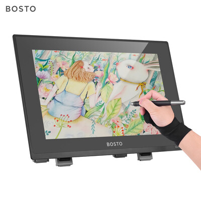 

BOSTO 22UR 215 Inch Interactive Pen Display Drawing Monitor Graphics Tablet 19201080 HD Screen 8192 Level Pressure with Adjustab