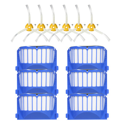 

Pack of 12 Replacement Accessories Kit for iRobot Roomba 600 Series 690 691 694 650 651 664 615 601 630 Vacuum Cleaner--6 Filters