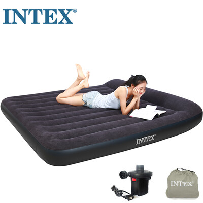 

INTEX 66769 built-in pillow inflatable bed camping air bed folding bed double increase 15220323 outdoor recliner inflatable cushion moisture pad