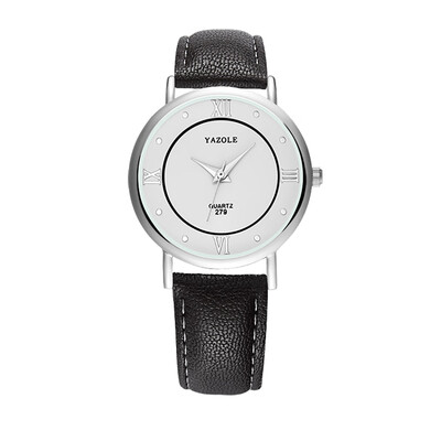 

YAZOLE 279 Leather Watch Wrist Watch PU Leather Business Simple Style Quartz Man Watch