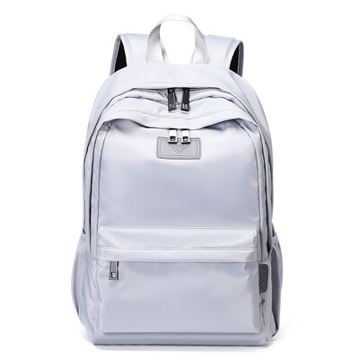 

Ninth City VNINE backpack male Korean version of the trend of 14-inch laptop bag large&medium students casual bag VD8BV32925J silver gray