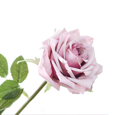 

Factory direct Yiwu artificial flower wholesale single romantic rose home decoration fake flower wedding simulation plant 8007A re