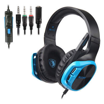 

SADES R17 Stereo Gaming Headset Over-Ear Wired Headphones Earphones for Laptop Mac PC PS4 Xbox One Nintendo Switch with Microphone