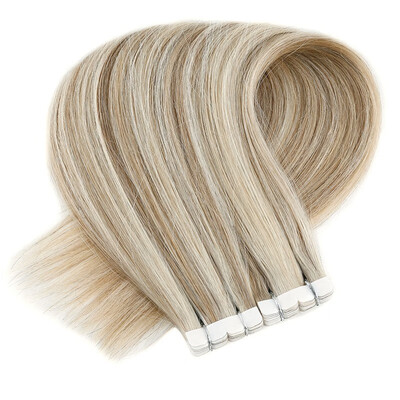 

Neitsi 16Inch Mini Tape in Human Hair Extensions Straight 20Pcs Tape-ins 5A Grade Quality