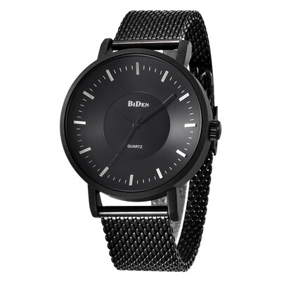 

Cool Style Men Wristwatch Simple Stylish Stainless Steel Band Brief quartz Clock Fashion Watch