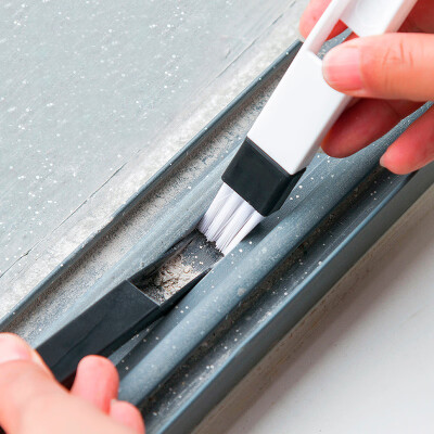 

Huxiang Ting creative T keyboard brush corner dusting brush with crevice brush multi-purpose kitchen door&window groove cleaning brush