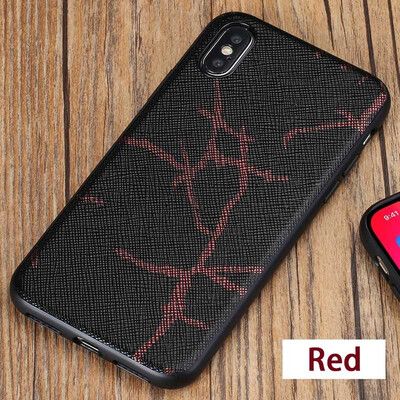 

Leather phone case iPhone5 6 7 8s plus protective shell double ten pattern all-inclusive all-inclusive for x xs max xr phone case