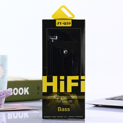 

Foreign trade JY-Q20 in-ear mobile phone headset with is boxed MIC compatible Android Apple universal headphones