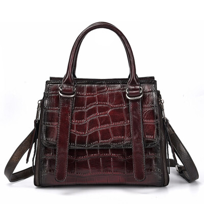 

Embossing genuine cow leather bag famous brands lattice messenger bags female handbags designer high quality women shoulder tote