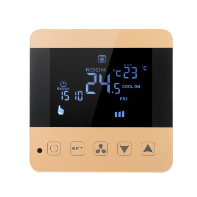 

200-230V Programmable Thermostat Air Conditioner 2-pipe 4-pipe Temperature Controller LCD Touch Screen Air Heating Condition Temp