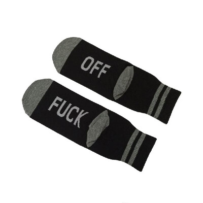

A Pair Unique Words Series Comfortable Cotton Hose Socks Warm&Breathable Sock for Men Women Autumn Winter