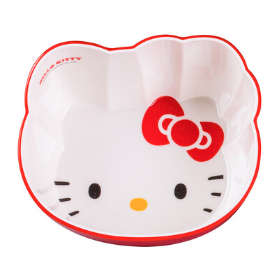 

Wuhe WUHE HELLO KITTY Hello Kitty Head Childrens Bowl Baby Rice Bowl Cute Cartoon Anti-fall Baby Food Tableware KT-S169