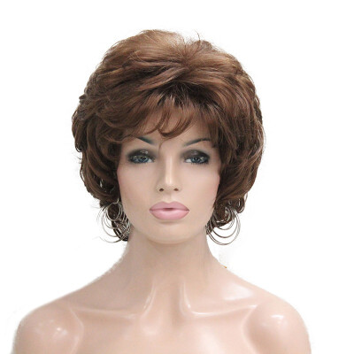 

Strong Beauty Ladies Wigs Short Wavy Golden Blonde Hair For Women Synthetic Capless Full Wig 12 Colors