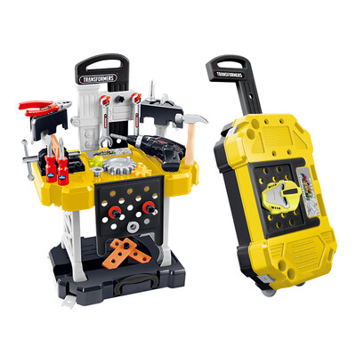 

Rong Jun Transformers 6 Bumblebee Trolley Case TF251 Childrens House Toys 3 in 1 Repair Tool Trolley Box Toy Screwdriver Set 3-6 Years Old Boys&Girls New Year Gifts