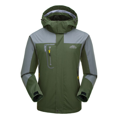 

Lixada Waterproof Jacket Windproof Raincoat Sportswear Outdoor Hiking Traveling Cycling Sports Hooded Coat for Men