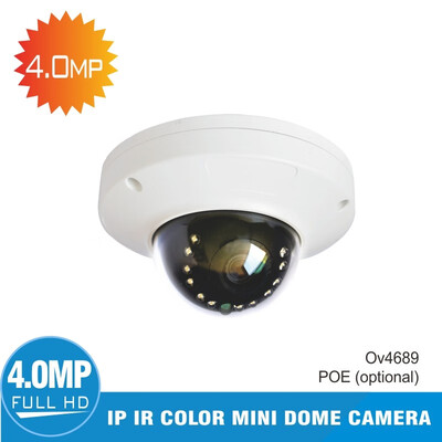 

4MP IP HD Dome Camera 36mm Fixed Lens ICR 12EA Infrared LED - Infrared Distance 20M Support POE optional