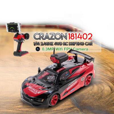 

CRAZON 181402 114 24GHz 4WD 15kmh RC Drifting Car with 03MP Wifi FPV Camera Sport Racing Truck Kids Toy