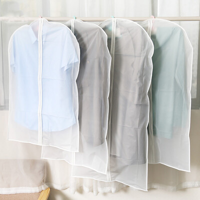 

And crafts Worldlife Japanese clothes moisture-proof dust cover coat zipper transparent thickening clothing scrub simple storage bag six-piece 3 large 3 medium WJ4-18165