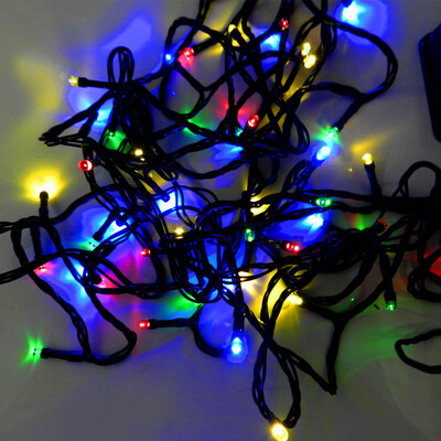 

12m 2W Solar Powered 100-LEDs Colorful String Lights