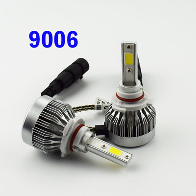 

1pair Car Headlamp 12V 60W Auto COB LED light Bulb 6000lm Automobile Headlights H4 H7 H8 H9 H11 9006 6000K Car fog lighting Lamp