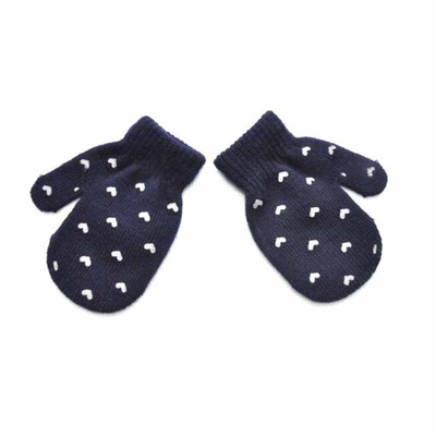 

Lovely Baby Knitting Warm Soft Gloves Kids Boys Girls Candy Colors Heart Stars Pattern Mittens Unisex Cute 3-6 years Gloves